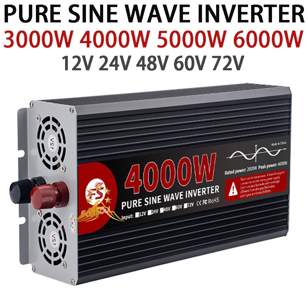 Pure Sine Wave Inverter 5000W 48V 220V - محول تيار متردد بقوة حقيقية وموجة