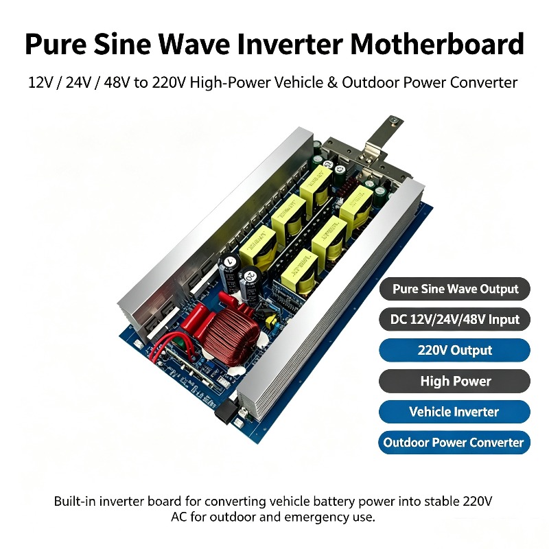 Pure Sine Wave Inverter Board 24V 48V - لوحة التحكم الرئيسية لمحول التيار المتردد