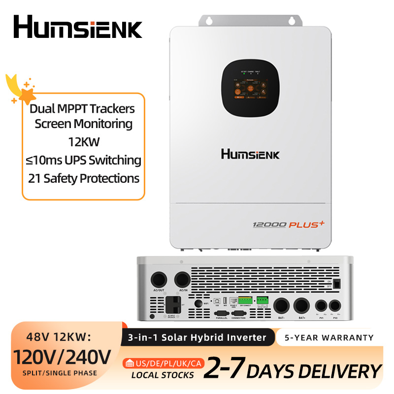محول طاقة شمسية هجين ثلاثي الو - مراجعة Mppt Hybrid Inverter 48V 8Kw 3 Phase وسعره