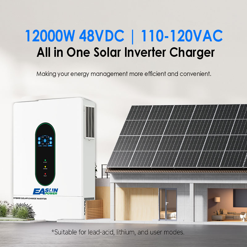 EASUN US 12KW 12000W محول طاقة - مراجعة Grid Tie Inverter Limiter 2000W وسعره